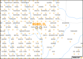 map of Agbel