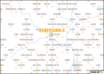 map of Agbenigbale