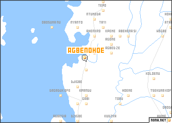 map of Agbenohoe