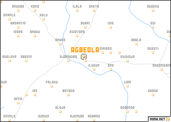 map of Agbe Ola