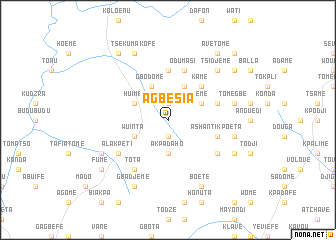 map of Agbesia