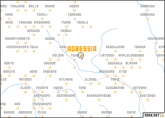 map of Agbéssia
