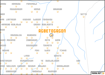 map of Agbétogagon