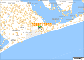 map of Agbétyafan
