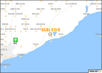 map of Agblesia