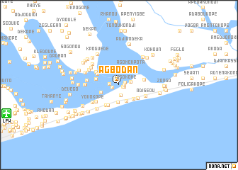 map of Agbodan