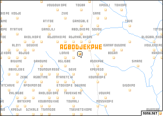 map of Agbodjékpwé