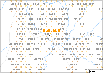 map of Agbogbo