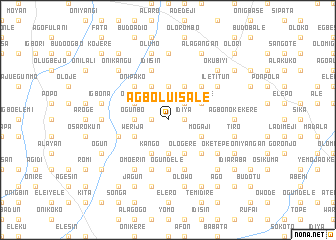 map of Agbolu Isale