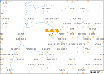 map of Agbome