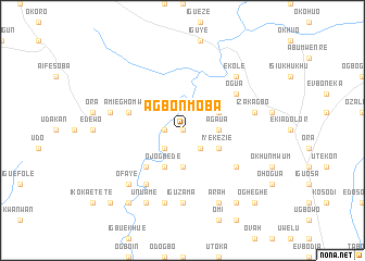 map of Agbonmoba