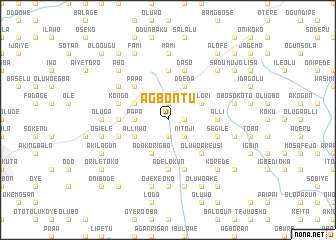 map of Agbontu