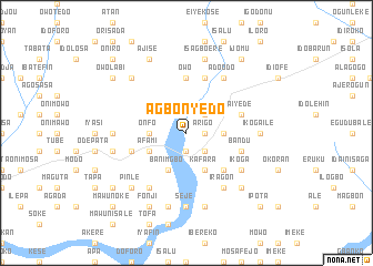 map of Agbonyedo