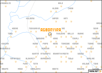 map of Agbonyira