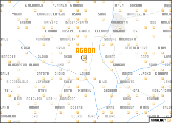 map of Agbon