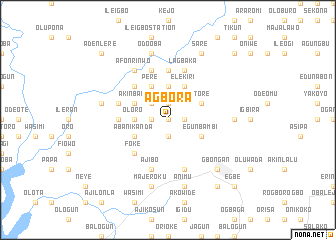 map of Agbora