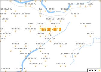 map of Agborhoro