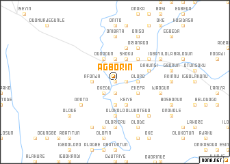 map of Agborin