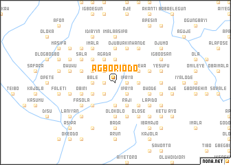 map of Agbori Odo