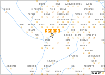 map of Agboro