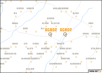 map of Agbor