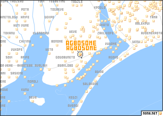 map of Agbosome