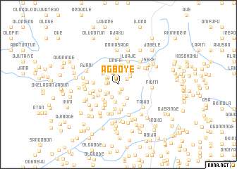 map of Agboye