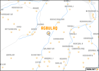 map of Ağbulaq