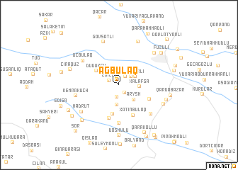 map of Ağbulaq