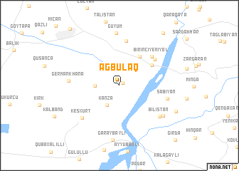 map of Ağbulaq