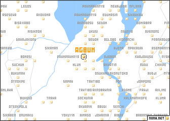 map of Agbum