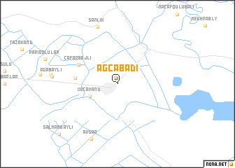 map of Ağcabǝdi