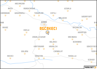 map of Ağcakeçi