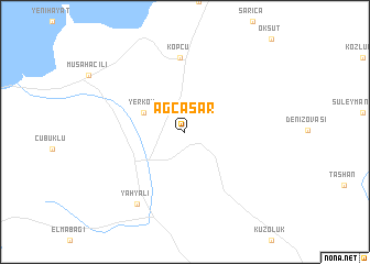 map of Ağcaşar