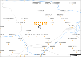 map of Ağcaşar