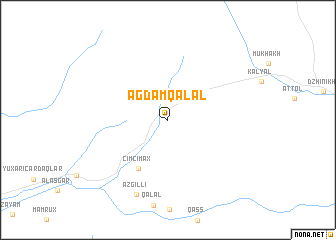 map of Ağdam Qalal