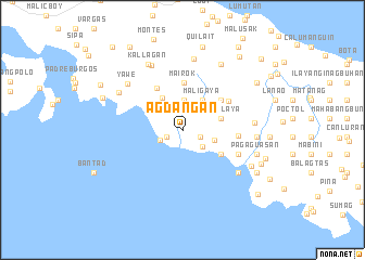 map of Agdangan