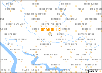 map of Āg Dhalla
