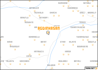 map of Ağdırhasan