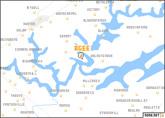 map of Agee