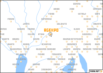 map of Agekpo