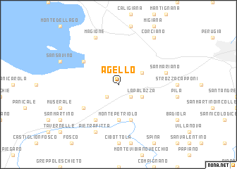 map of Agello