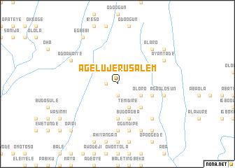 map of Agelu Jerusalem