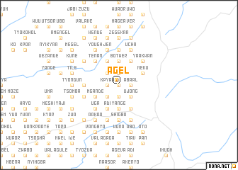 map of Agel