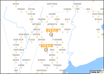 map of Agena