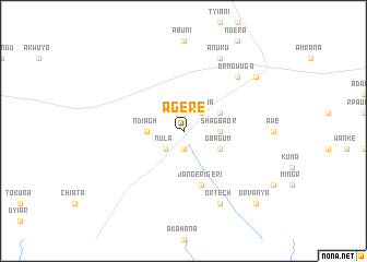 map of Agere