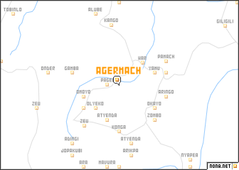 map of Agermach