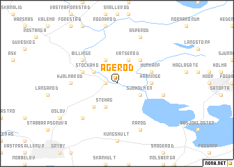 map of Ageröd