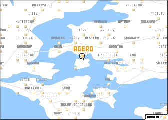 map of Agerø