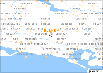 map of Agerup